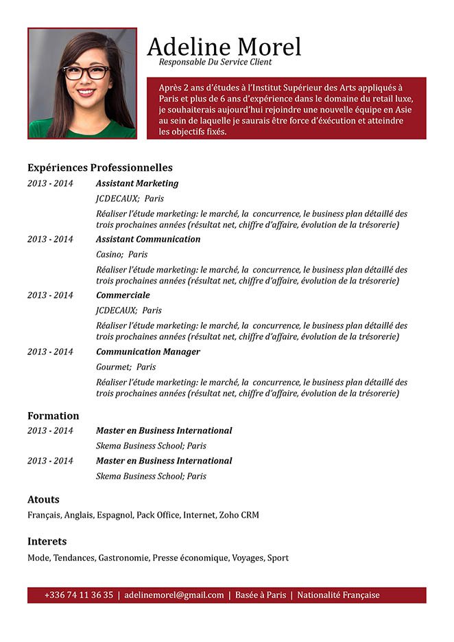 modeele cv