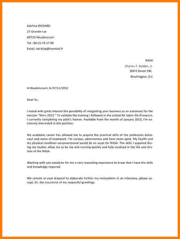 model courrier