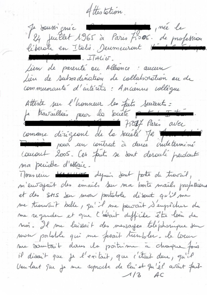 model de lettre d'attestation sur l'honneur
