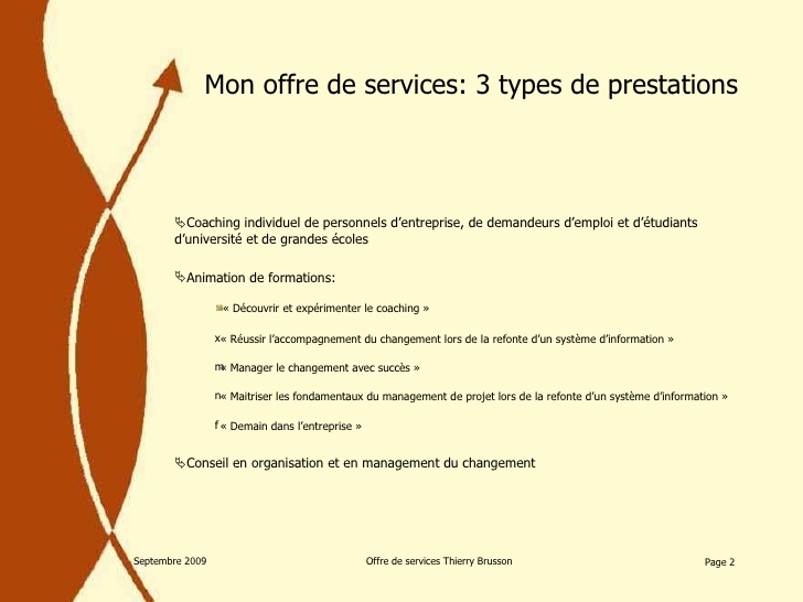 model de lettre de proposition de service
