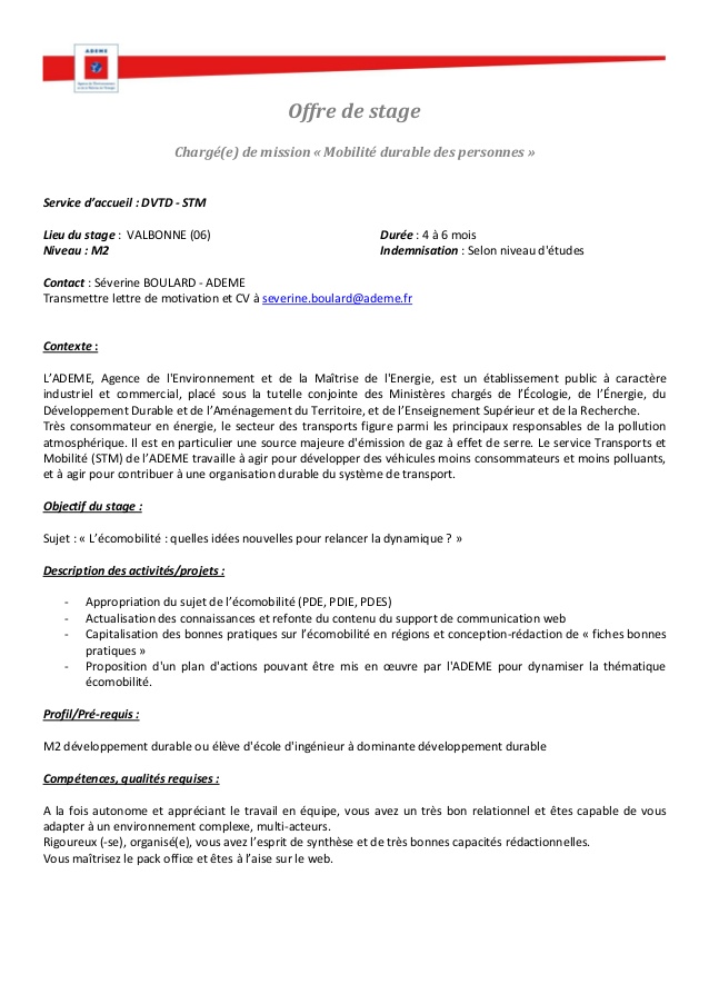 model de lettre de proposition de service