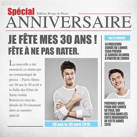 model de texte d'invitation d'anniversaire