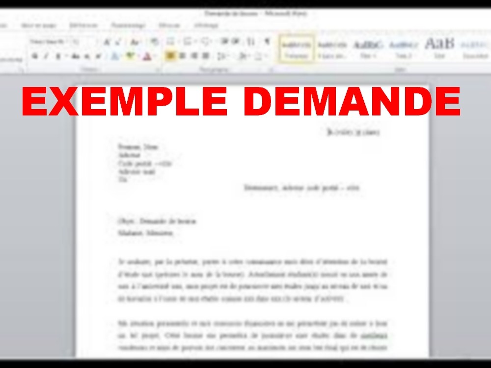 model lettre de demande d'emploie gratuite