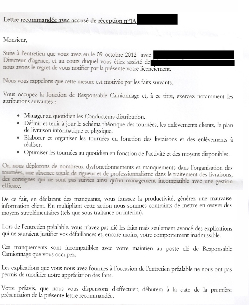 modele attestation de non licenciement