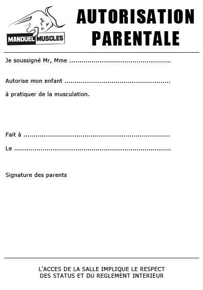 modele autorisation parentale sport