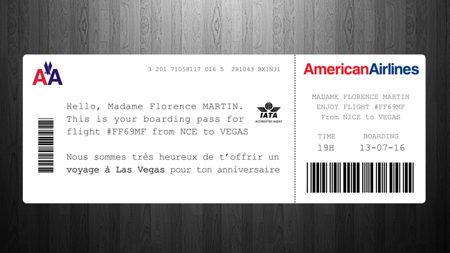 modele carte d embarquement