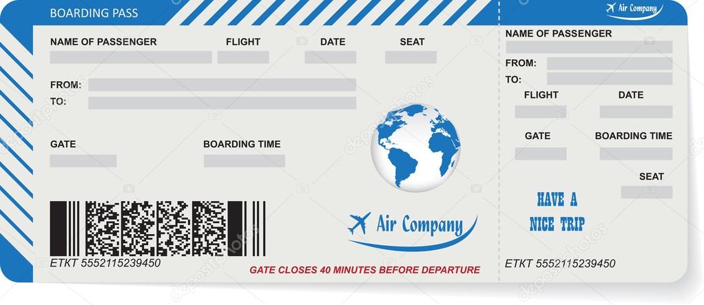 modele carte d embarquement