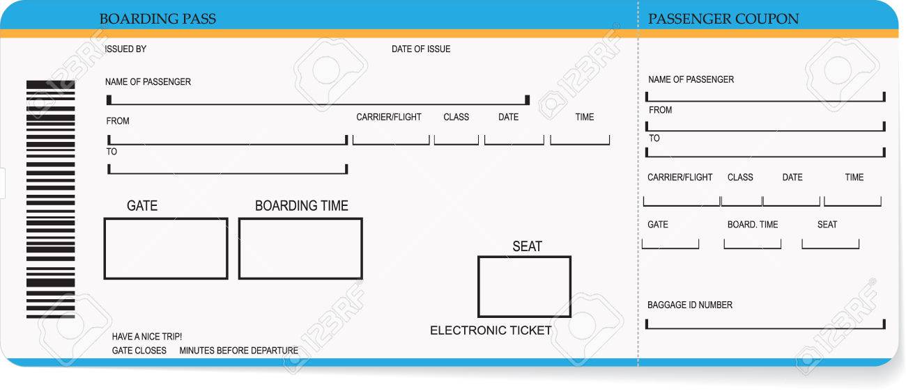 modele carte d embarquement