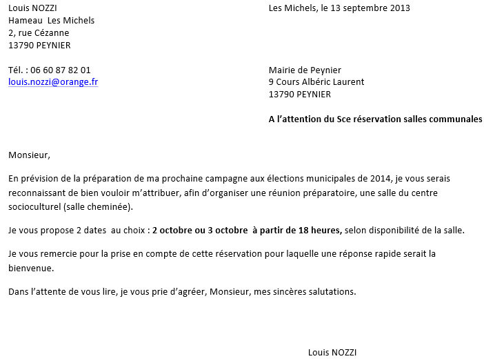 modele courrier reponse negative candidature