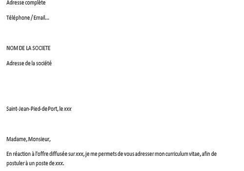 modele courrier word 2010