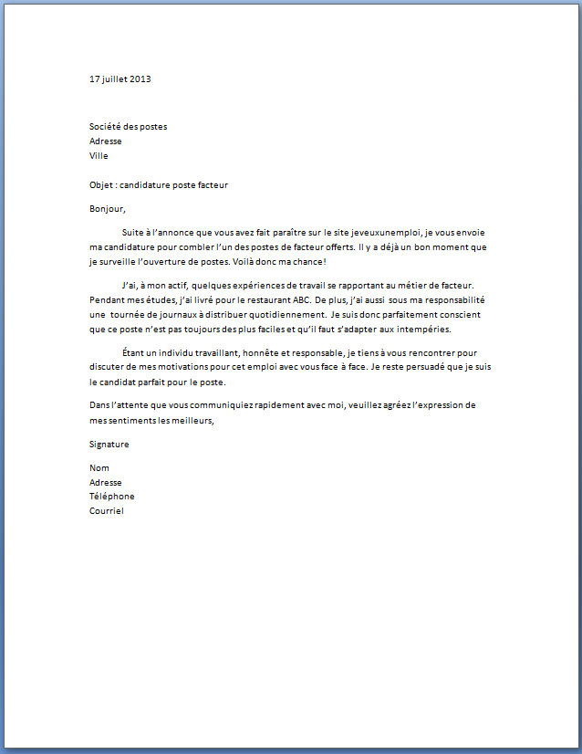 modele cv fonction publique territoriale