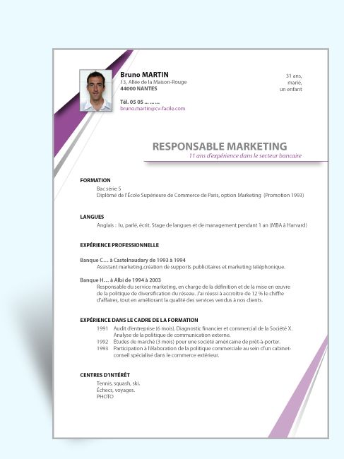 modele cv lettre de motivation gratuit
