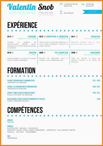 modele cv pour emploi saisonnier