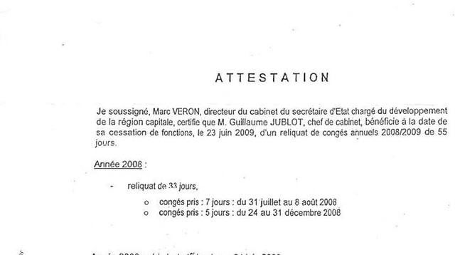 modele d'attestation de conge annuel gratuit