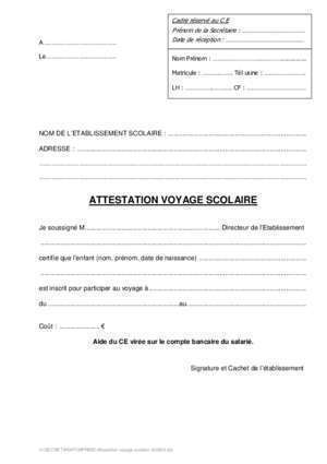 modele d'autorisation parentale pour voyage