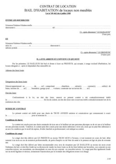 modele de bail de colocation gratuit