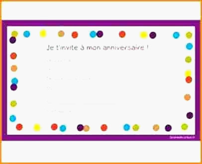 modele de carte d'invitation d'anniversaire gratuite
