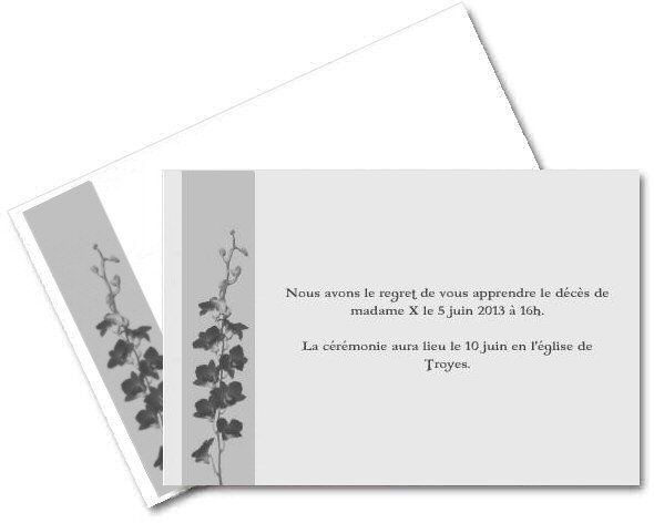 modele de carte de condoleance a imprimer