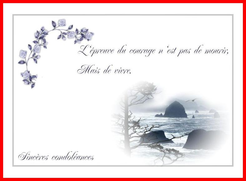 modele de carte de condoleance a imprimer