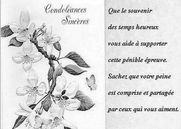 modele de carte de condoleance a imprimer