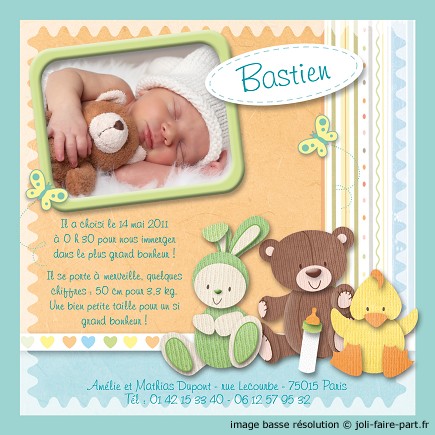 modele de carte de naissance gratuite