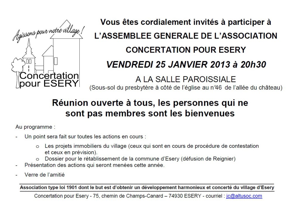 modele de convocation pour une assemblee generale