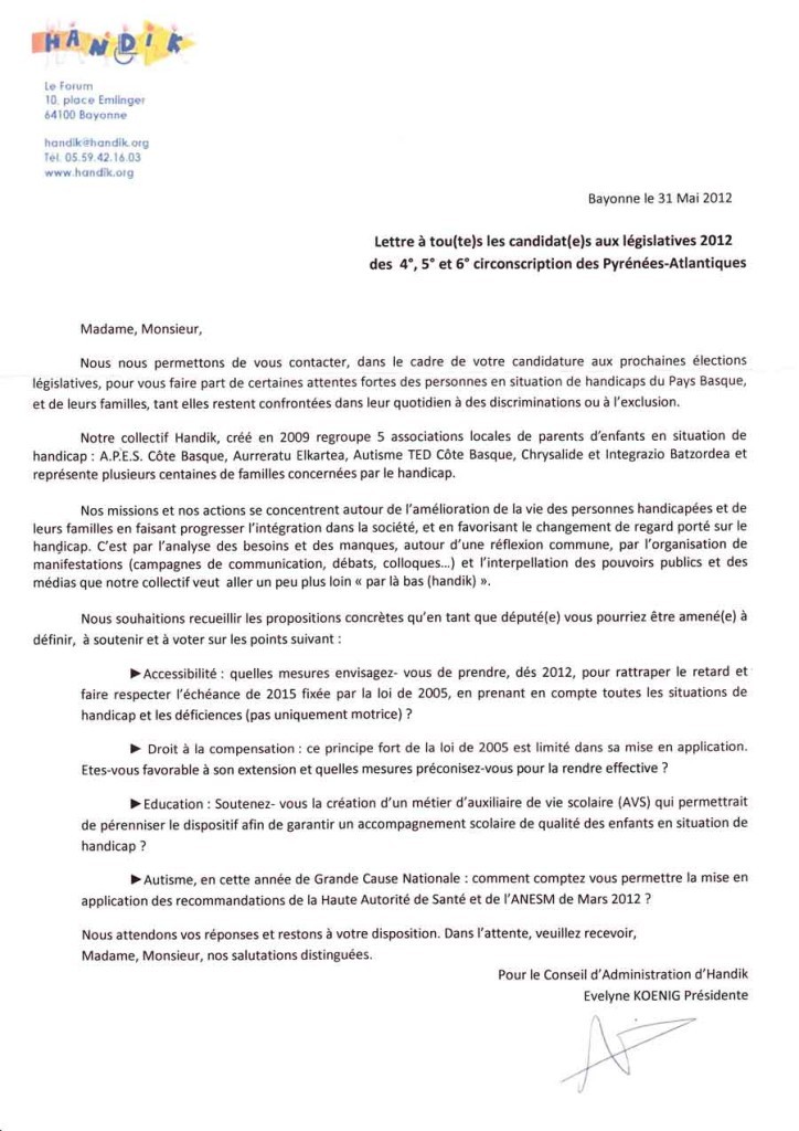 modele de courrier de mutation