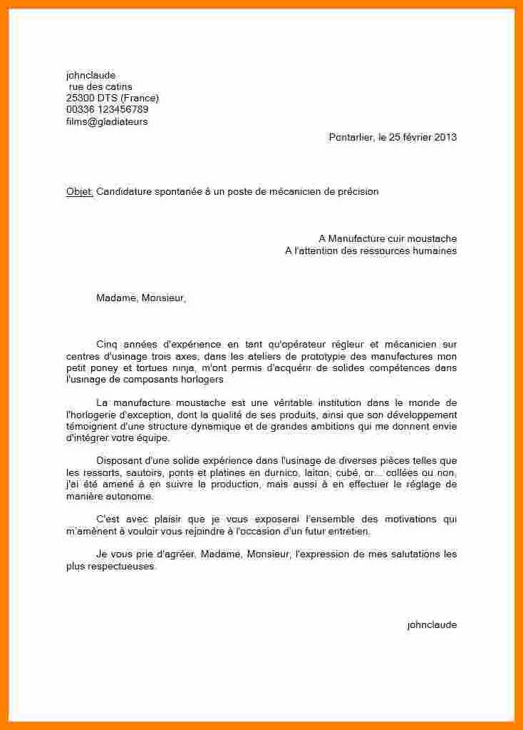 modele de demande de changement de poste