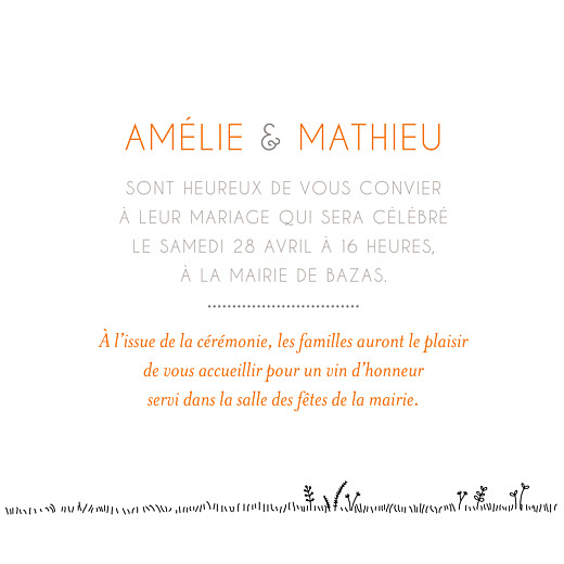 modele de fair part de mariage