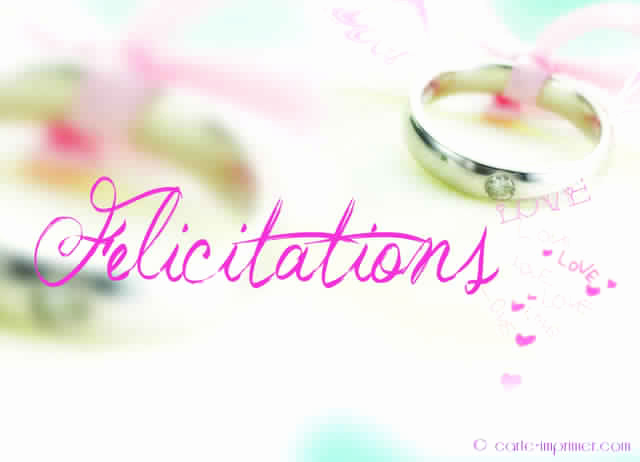 modele de felicitation mariage gratuit