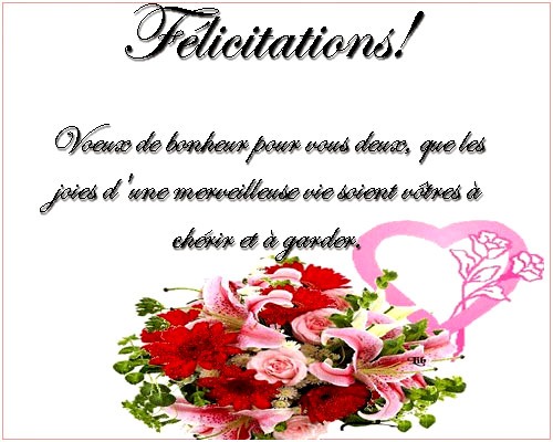 modele de felicitation mariage gratuit