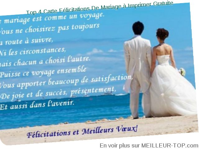 modele de felicitation mariage gratuit