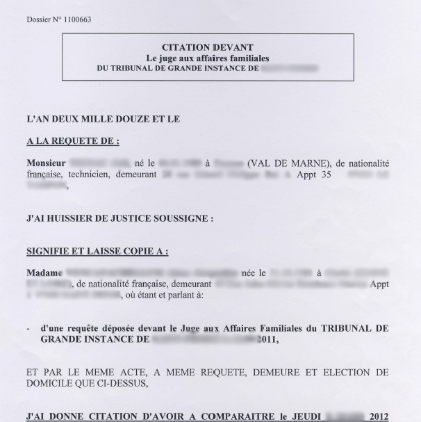 modele de lettre au jaf gratuite