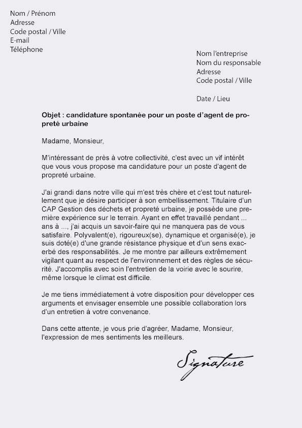 modele de lettre conge sans solde