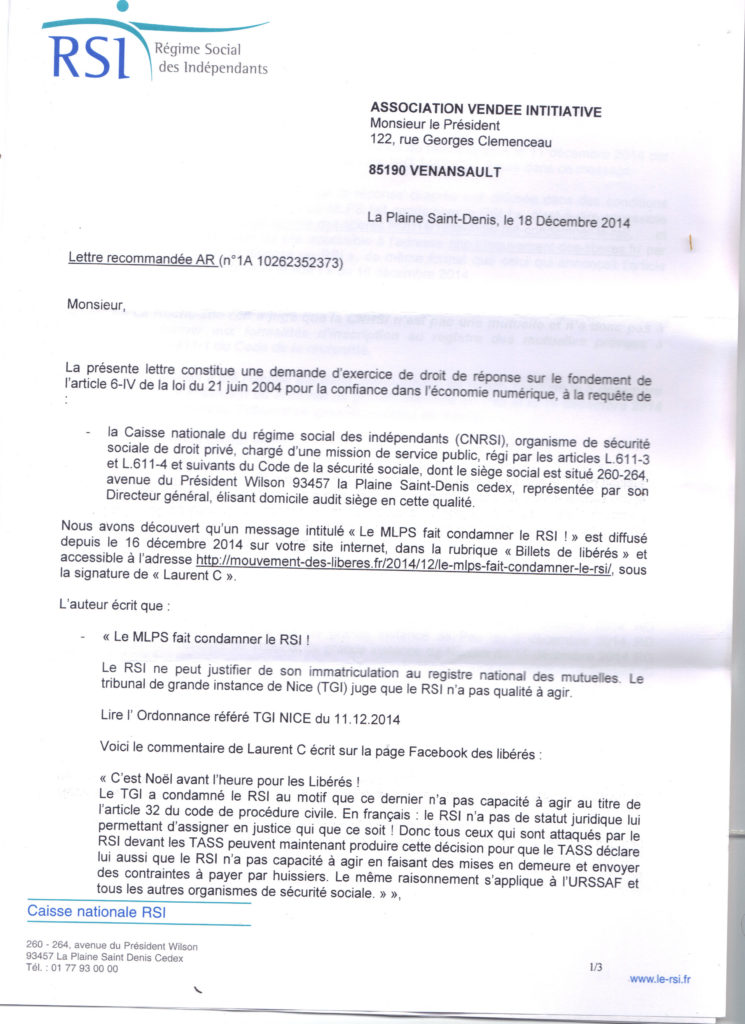 modele de lettre de contestation securite sociale