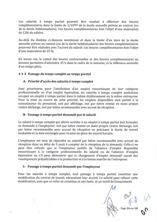 modele de lettre de demande de changement d horaire