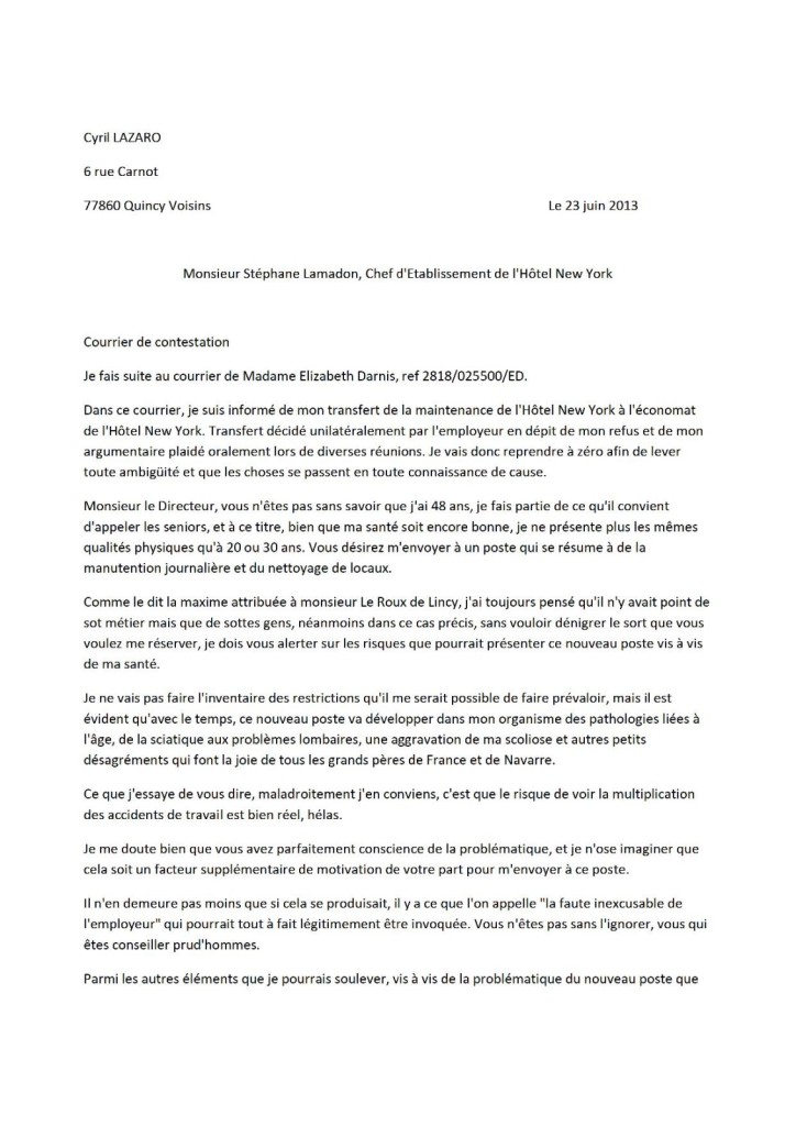 modele de lettre de depart en retraite pour l'employeur