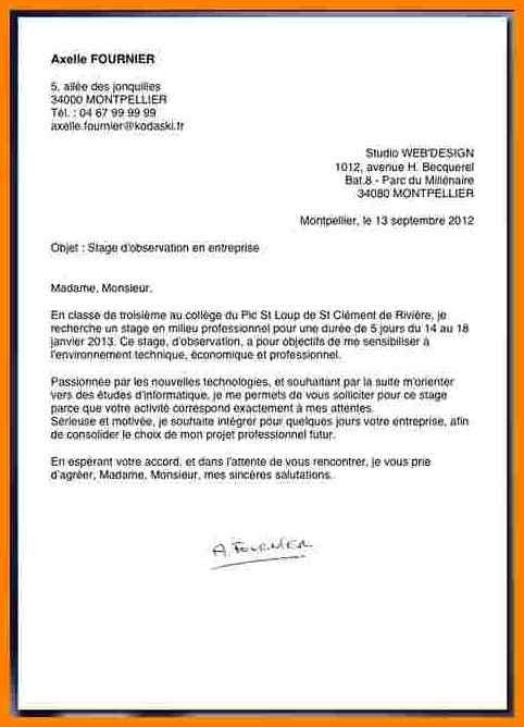 modele de lettre de motivation