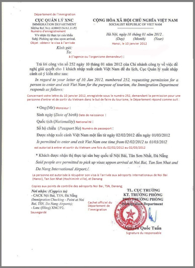 modele de lettre de permission