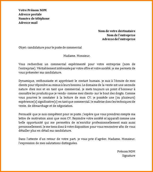 modele de lettre pour banque