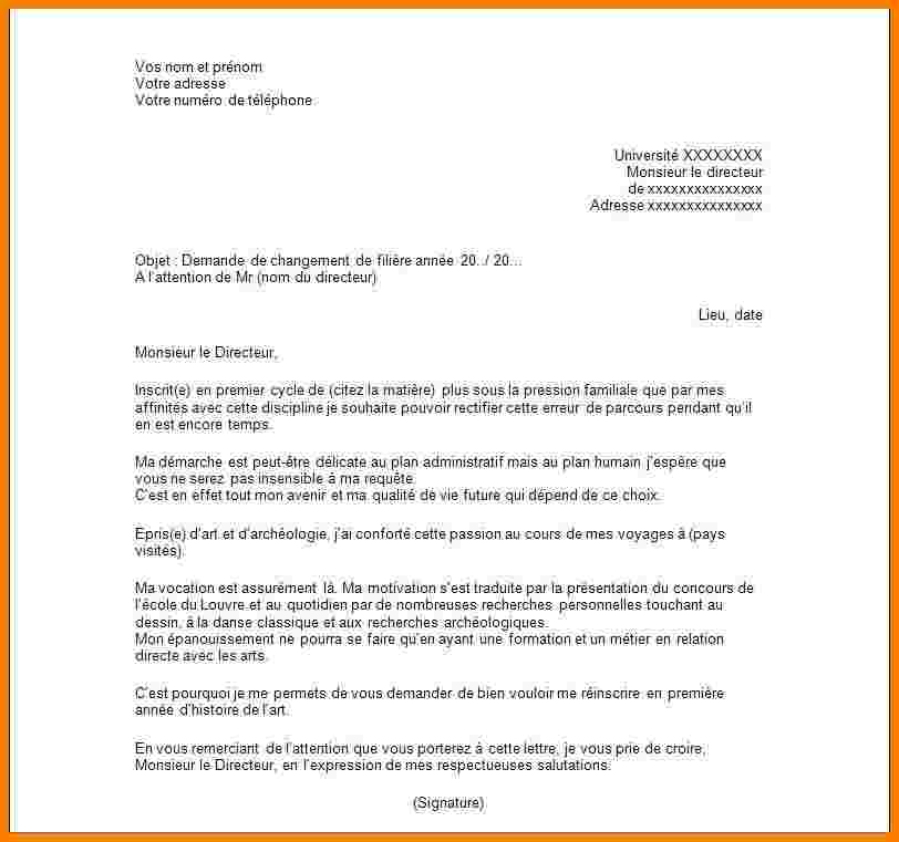 modele de lettre pour signature de contrat