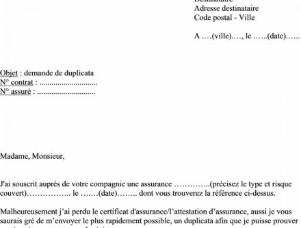 modele de lettre resiliation sfr