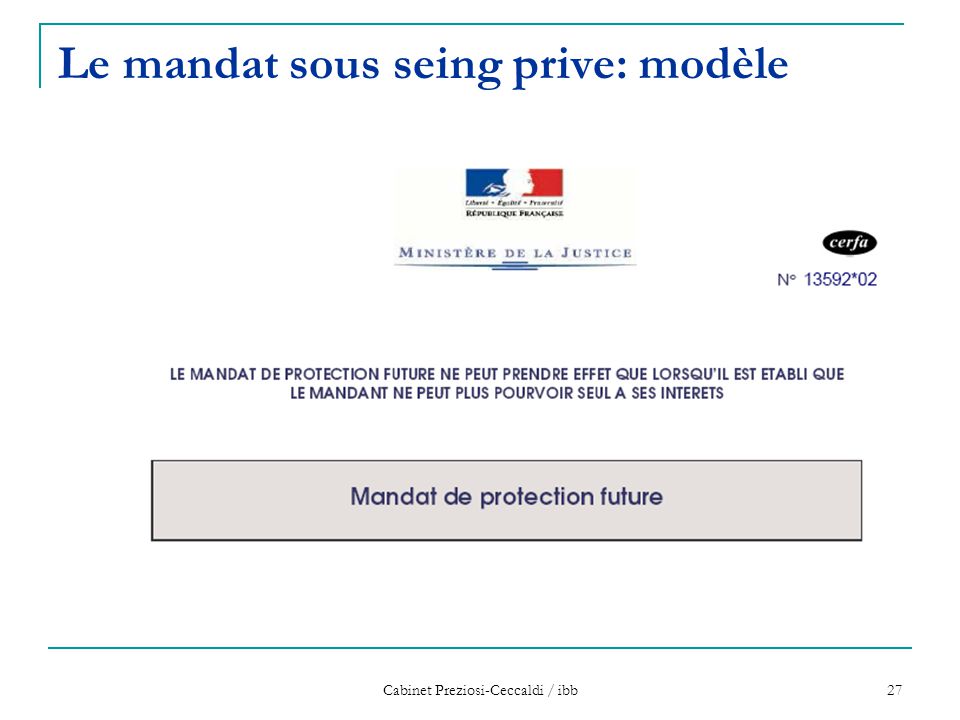 modele de mandat de representation en justice