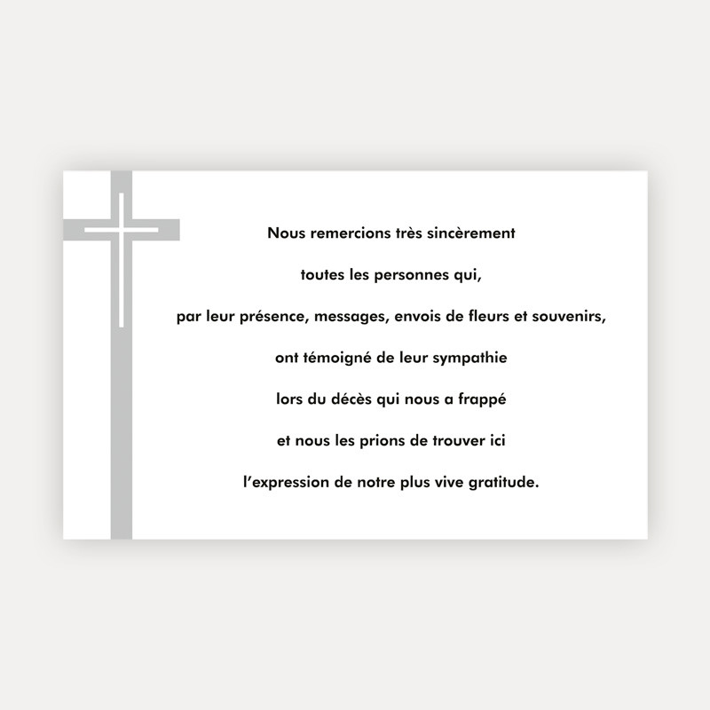 modele de remerciement pour deces