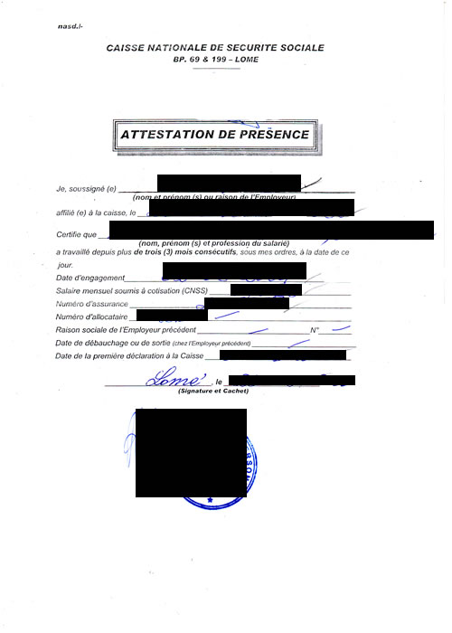 modele declaration grossesse employeur