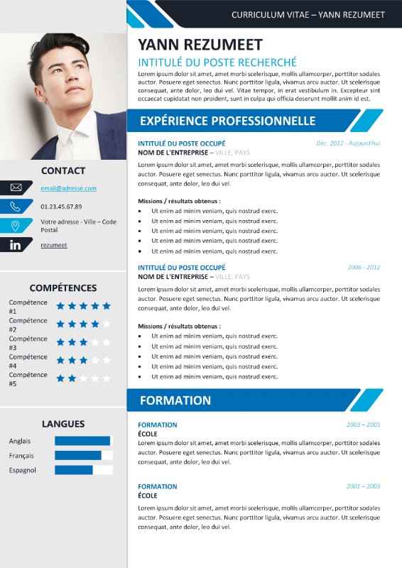 modele des cv