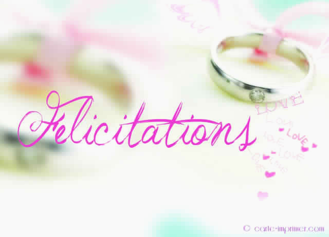 modele felicitations mariage gratuit