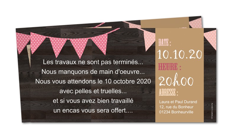modele invitation cremaillere gratuit