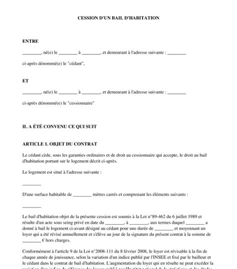 modele lettre bail gratuit