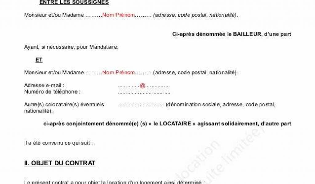 modele lettre cessation de bail